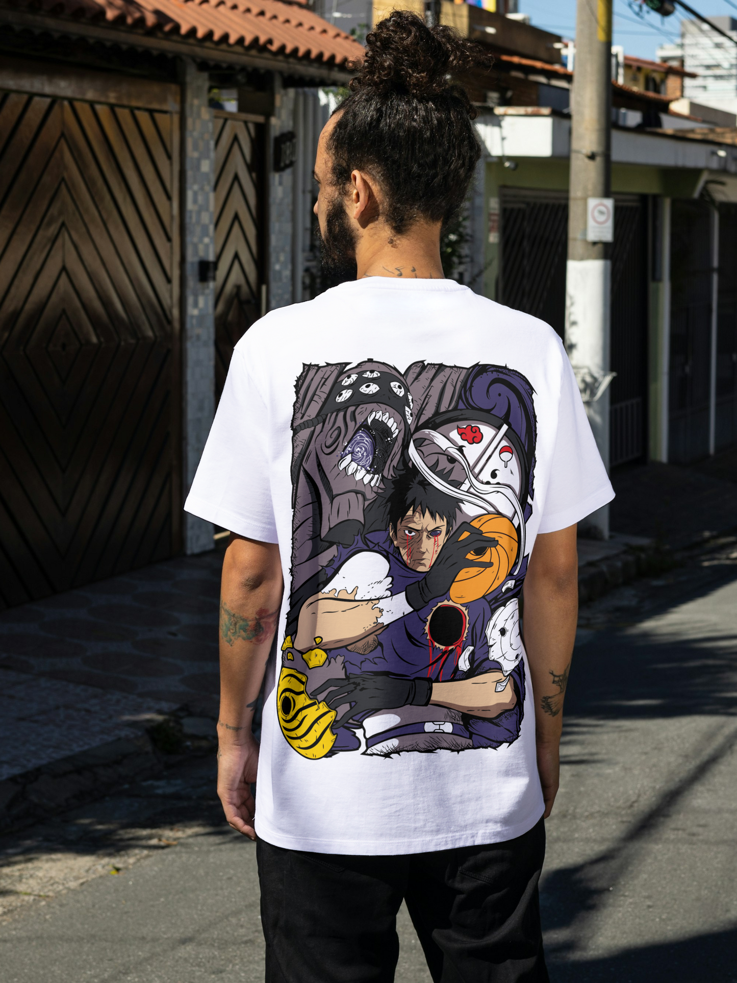 The Uchiha Tragedy: Obito's Awakening Premium T-Shirt