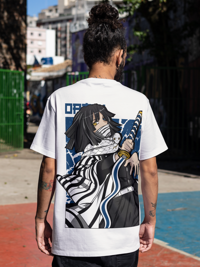 Premium Oversized Demon Slayer Tee: Obanai Iguro
