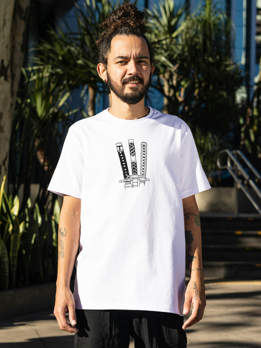 Three-Sword Spirit Inspired by Roronoa Zoro Oversized T-Shirt