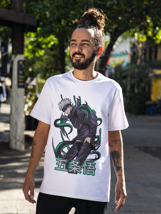 Unleash The Six Eyes: Satoru Gojo Limitless Premium T-Shirt