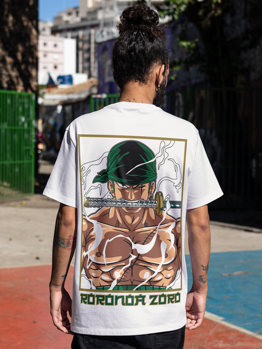 Three-Sword Spirit Inspired by Roronoa Zoro Oversized T-Shirt