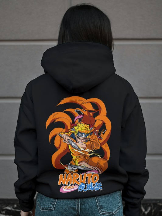 Nine Tails Inspired by Naruto Uzumaki Hoodie